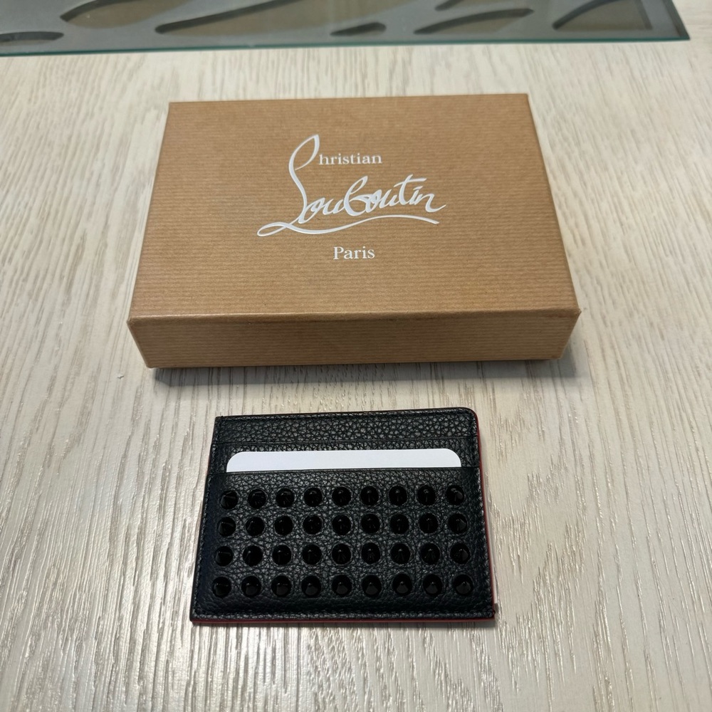 Christian Louboutin Kios Card Holder w/ Spikes